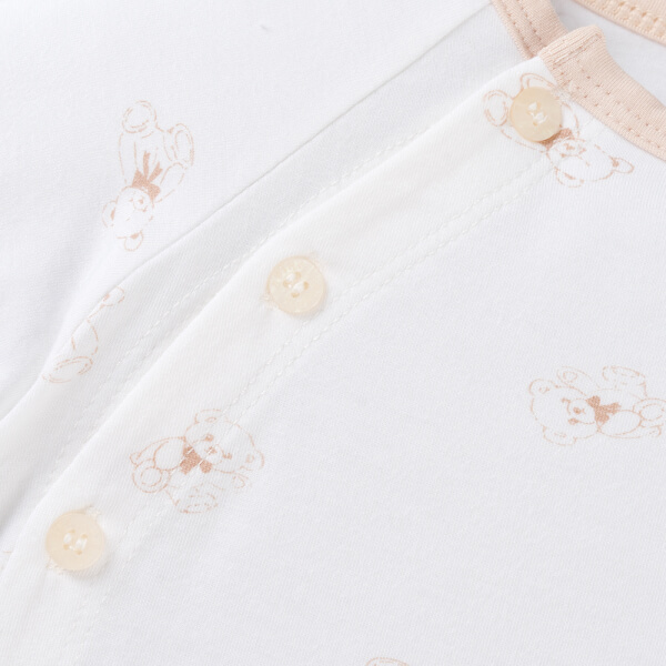 Set 2 Bộ kháng khuẩn Modal dài Animo BMC0925003 (0-24M, màu Be - Trắng, NN06)