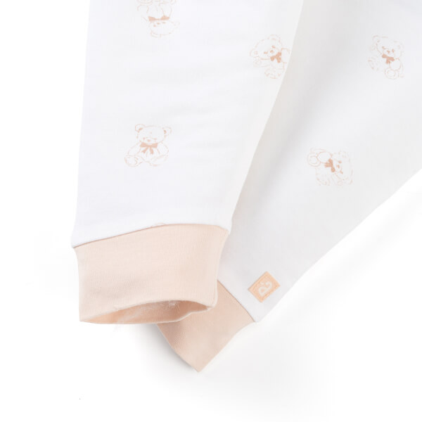 Set 2 Bộ kháng khuẩn Modal dài Animo BMC0925003 (0-24M, màu Be - Trắng, NN06)