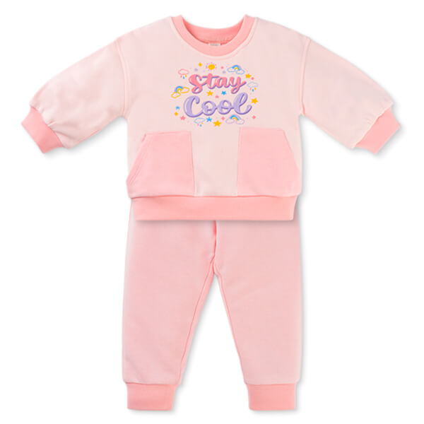 Bộ đông bé gái dài Animo ST0825005 (1-4Y, Hồng, NN01)