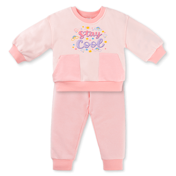 Bộ đông bé gái dài Animo ST0825005 (1-4Y, Hồng, NN01)