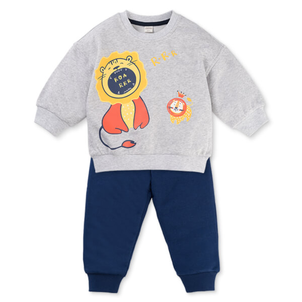 Bộ đông bé trai dài Animo ST0825011 (1-4Y, màu Xám-Navy, TT02)