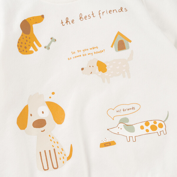 Bộ đông bé trai dài Animo ST0825007 (1-4Y, màu Be - Nâu, TT02)