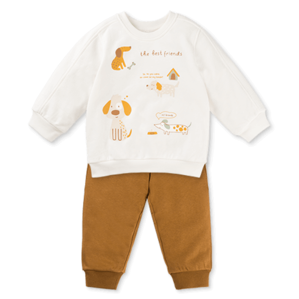 Bộ đông bé trai dài Animo ST0825007 (1-4Y, màu Be - Nâu, TT02)