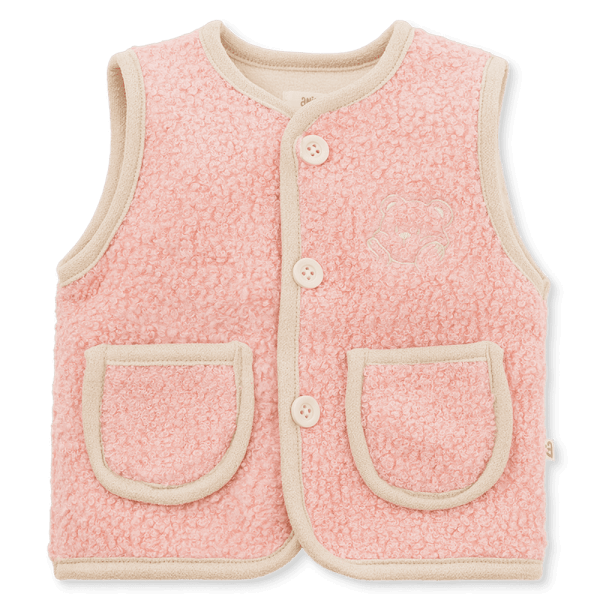 Áo ghile đông Animo MN0925014-M9536 (0-12M, Hồng)