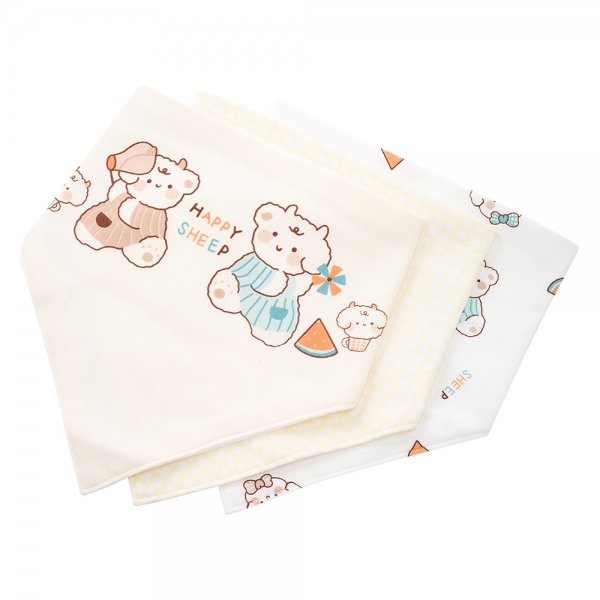 Set 3 yếm sơ sinh Animo MN0925012-M9271 (NB,nhiều màu)