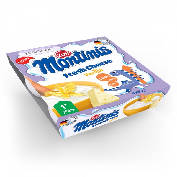 Phô mai tươi Montinis vị Vani 220gr (4*55gr)