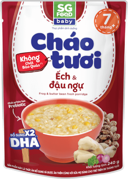 Cháo tươi baby ếch đậu ngự 240g SGF