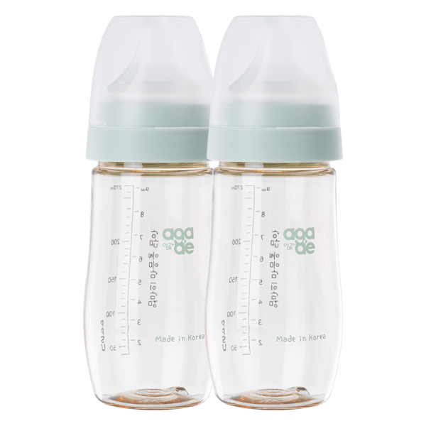 Combo 2 bình sữa PPSU Aga-ae 270ml (Xanh)