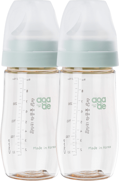 Combo 2 bình sữa PPSU Aga-ae 270ml (Xanh)