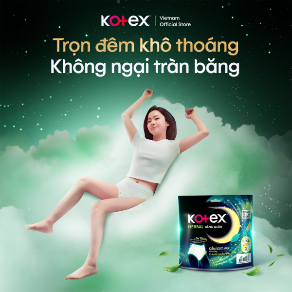 Combo 2 BVS Kotex Băng quần thảo dược (L/XL)