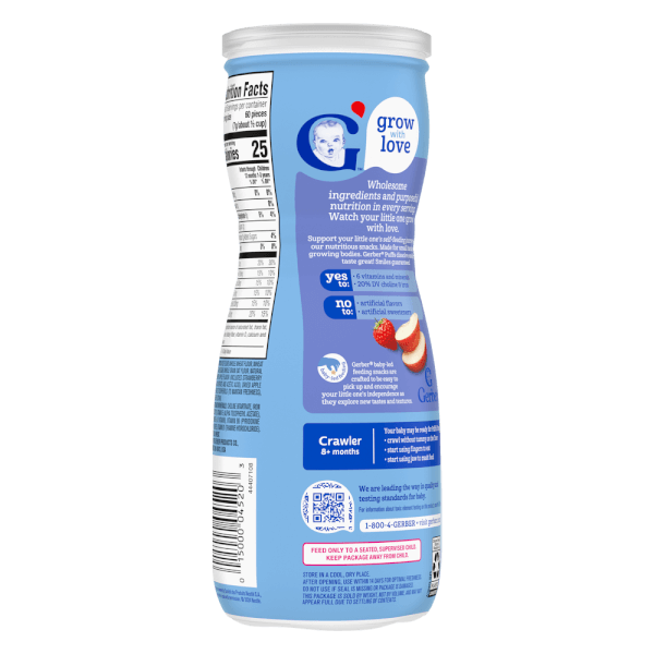 Combo 3 Bánh Ăn Dặm Gerber vị Táo Dâu 42g *giao bao bì ngẫu nhiên*