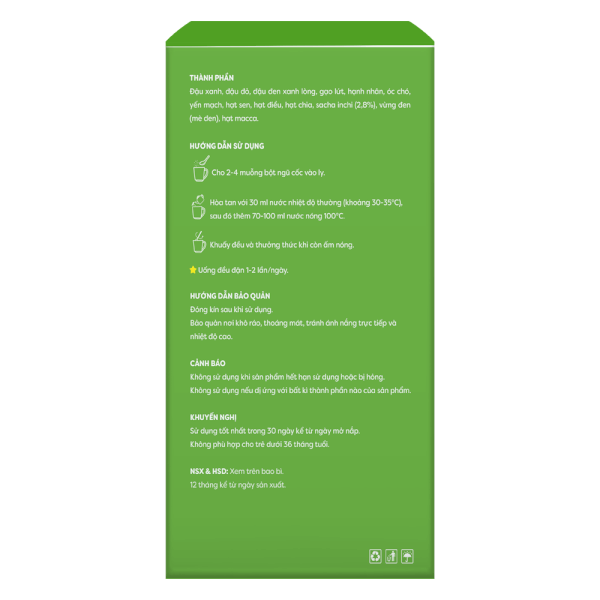 Ngũ cốc hạt Dưỡng mầm xanh Anpaso 500g