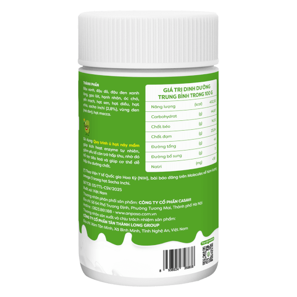 Ngũ cốc hạt Dưỡng mầm xanh Anpaso 500g