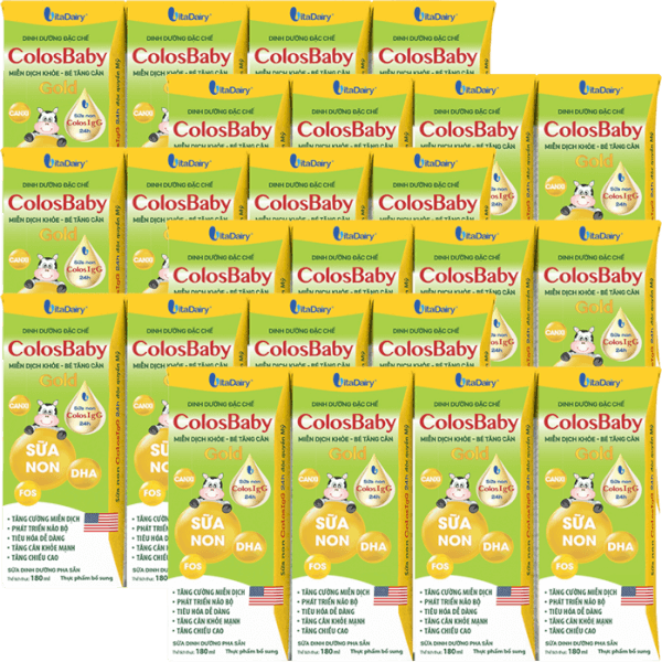 Combo 6 TP bổ sung Colosbaby Gold 180ml (Lốc 4 hộp)