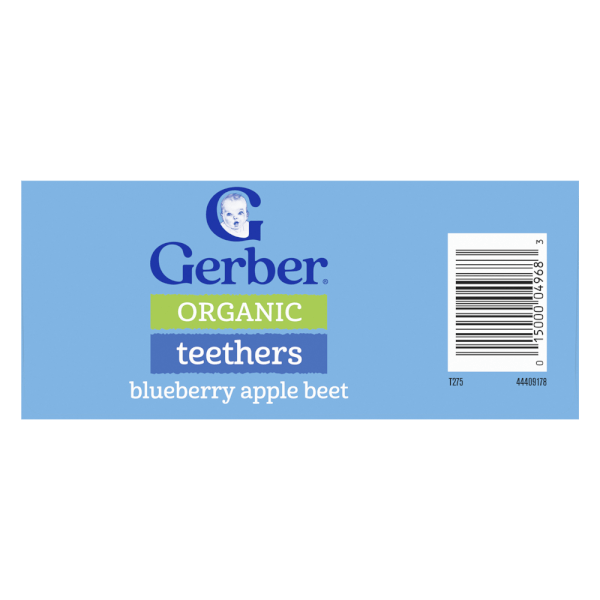 Combo 2 Bánh gạo hữu cơ Gerber Organic vị việt quất táo củ cải đỏ *giao ngẫu nhiên*