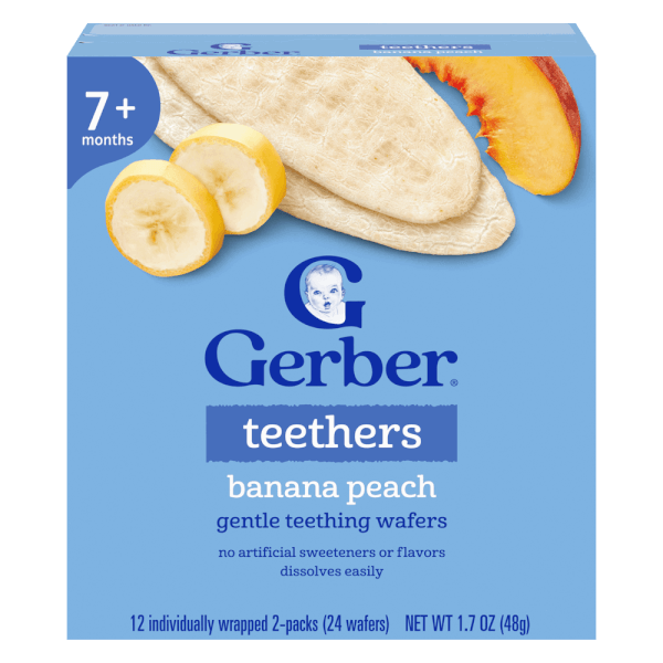 Bánh gạo Gerber vị chuối đào *giao ngẫu nhiên*