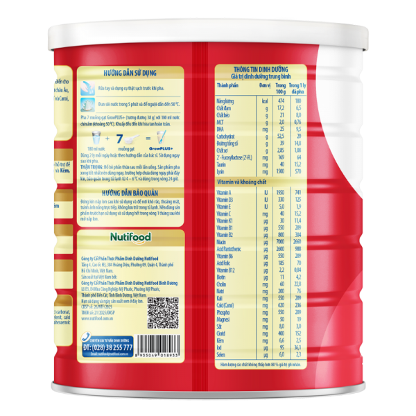 Combo 3 Sữa GrowPLUS+ Đỏ 2+ 1.5kg (Từ 2 tuổi)