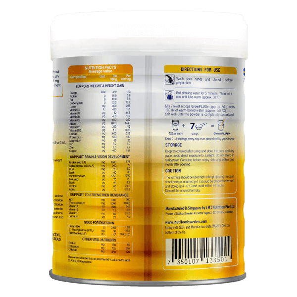 Sữa GrowPLUS+ Sữa Non Vàng 800g (Từ 1 tuổi)