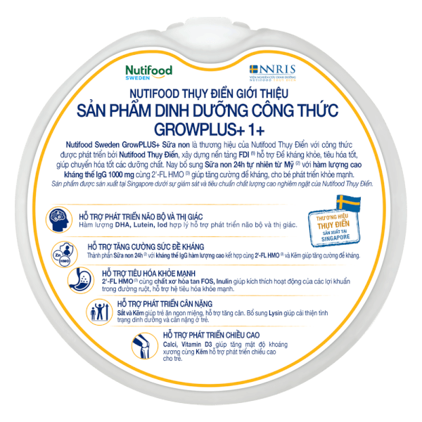 Sữa GrowPLUS+ Sữa Non Vàng 800g (Từ 1 tuổi)