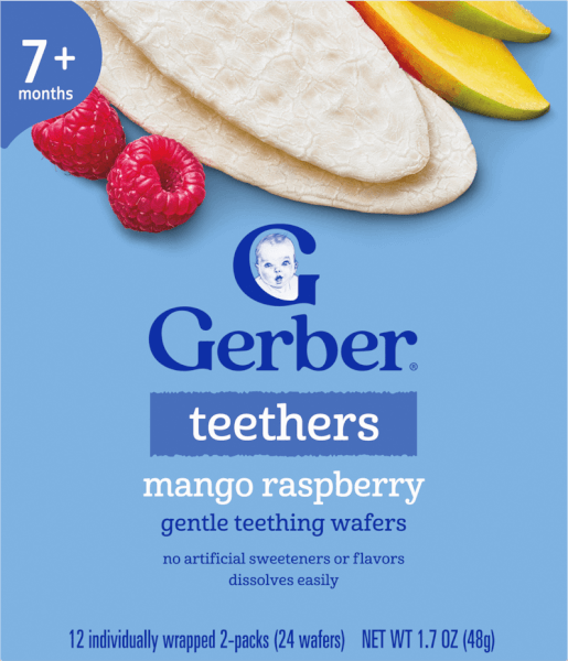 Bánh ăn dặm Gerber vị Xoài, Mâm Xôi *giao ngẫu nhiên*