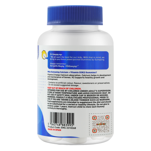 TPBS Gumazing Calcium + Vitamin D3K2 Gummies