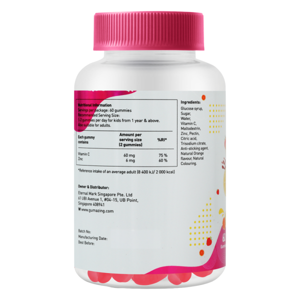 TPBS Gumazing Vitamin C + Zinc Gummies