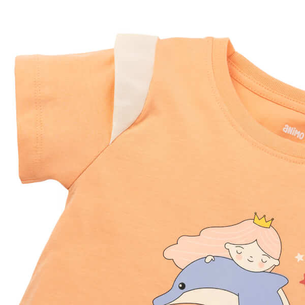 Bộ bé gái áo tay ngắn quần ngắn aloha Animo (1-6Y) TX0425071