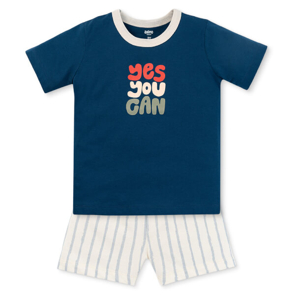 Bộ bé trai áo tay ngắn quần ngắn Animo easy (1-4Y) HN0925041