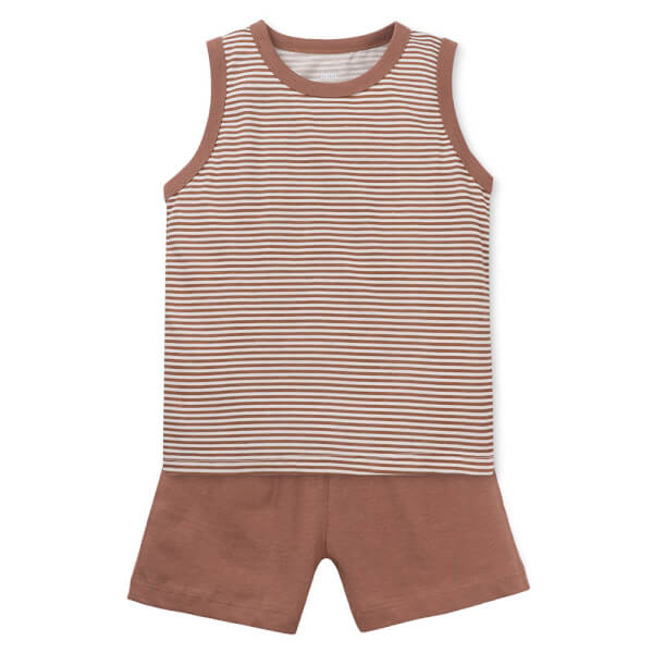 Bộ bé trai áo sát nách quần ngắn Animo easy (1-4Y) HN0725011