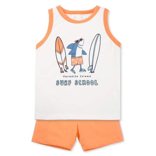 Bộ bé trai áo sát nách quần ngắn Animo easy (1-4Y) HN0725011