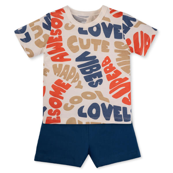 Bộ bé trai áo tay ngắn quần ngắn Animo easy (1-4Y) HN0925042