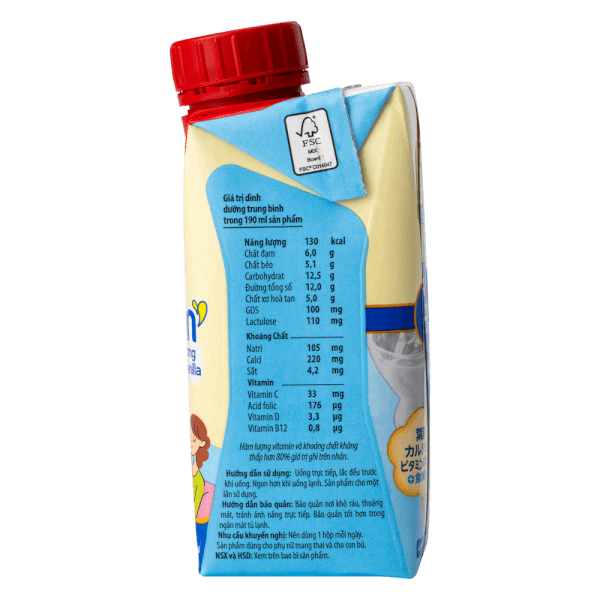 Sữa cho mẹ bầu & mẹ sau sinh Morinaga E-Okasan hương vanilla 190ml (lốc 3 hộp)