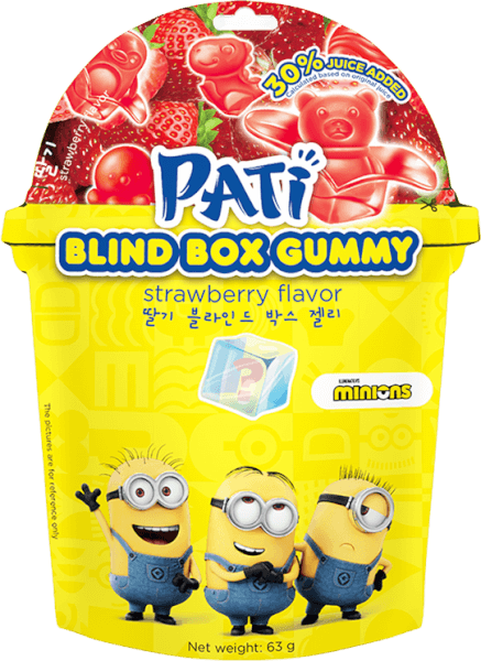 Kẹo dẻo trái cây bất ngờ PATI vị dâu