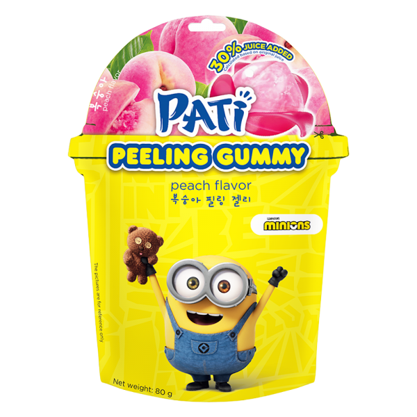 Kẹo dẻo trái cây lột vỏ PATI vị đào