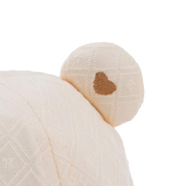 Nón vành tròn bé gái 1-3Y Animo A2507_JK016 (46cm,Kem)