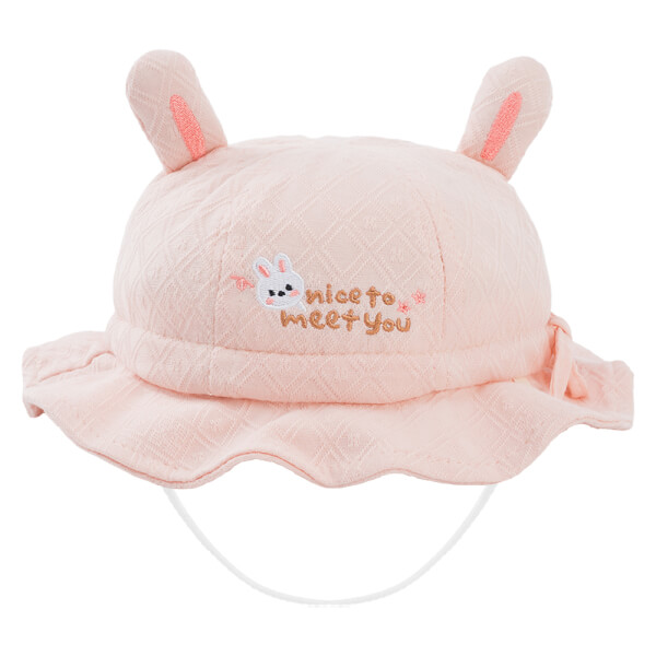 Nón vành tròn bé gái 1-3Y Animo A2507_JK015 (50cm,Hồng)