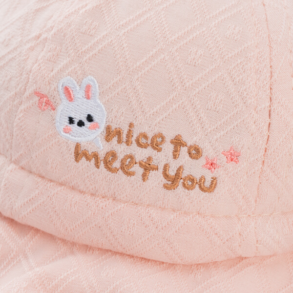 Nón vành tròn bé gái 1-3Y Animo A2507_JK015 (50cm,Hồng)