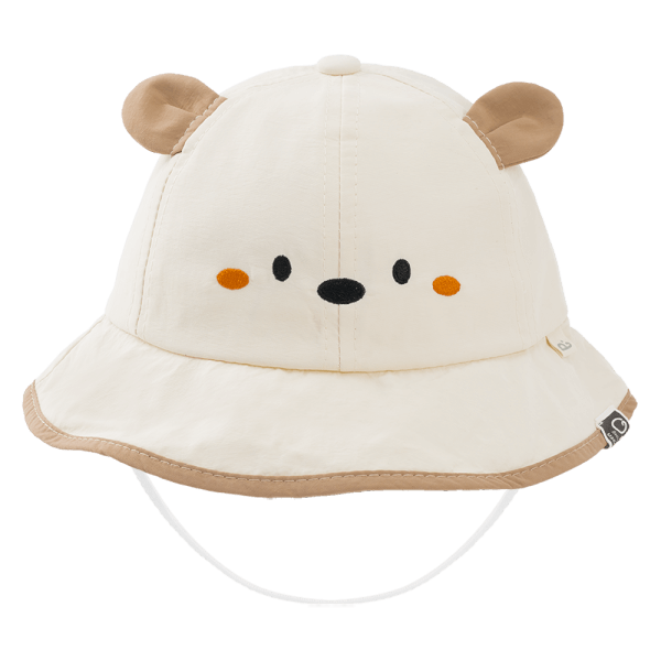 Nón vành tròn bé gái 1-3Y Animo A2507_JK014 (50cm,Màu be)