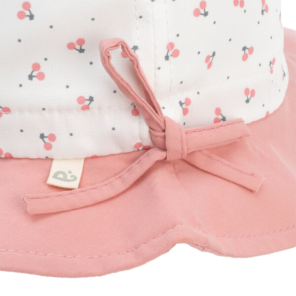 Nón vành tròn bé gái 1-3Y Animo A2507_JK013 (48cm,Trắng-Hồng)