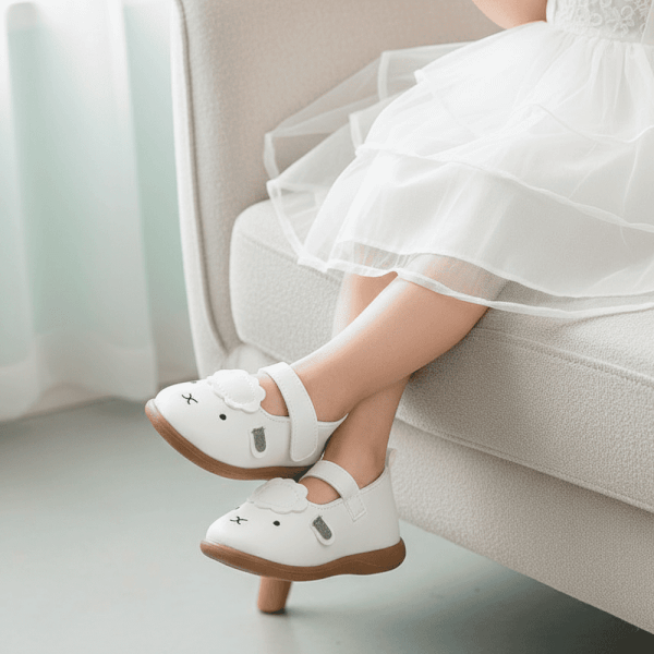 Giày bé gái Animo A2507_JK007 (size 17-19-21, màu Trắng)