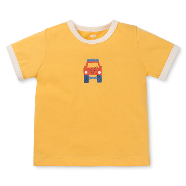 Bộ bé trai ngắn Animo Easy HN0925038 (1-4Y,Vàng-kem,TT01)