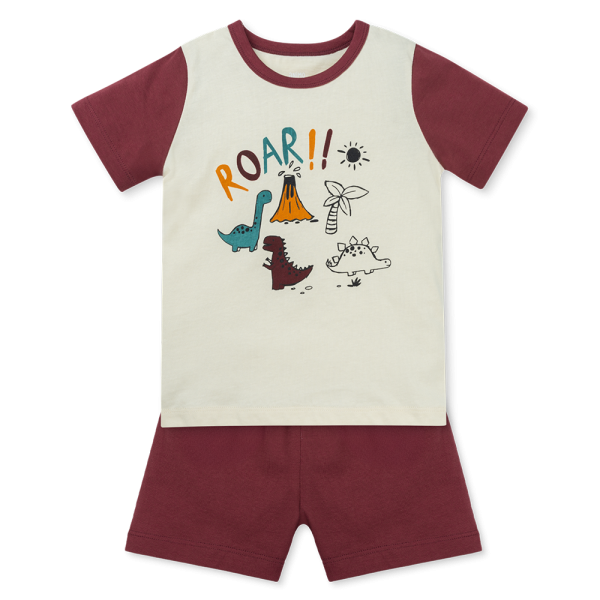 Bộ bé trai ngắn Animo Easy HN1025004 (1Y,Kem-tía, DD02)