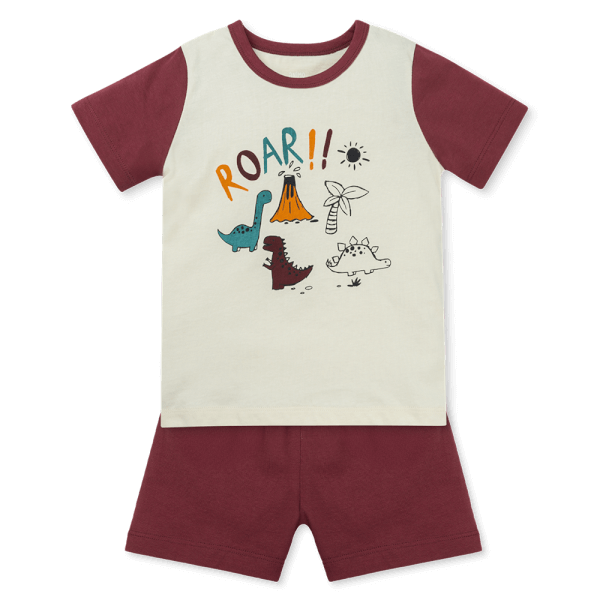 Bộ bé trai ngắn Animo Easy HN1025004 (1Y,Kem-tía, DD02)