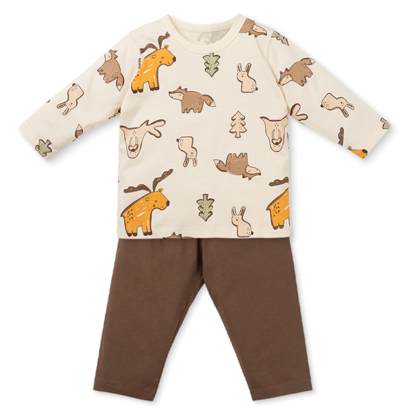 Bộ bé trai dài Animo Easy HN0925067 (1Y,Kem-nâu, NN04)