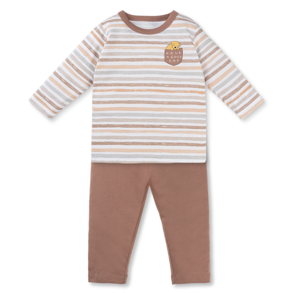 Bộ bé trai dài Animo Easy HN0925066 (1Y,Trắng-nâu, NN07)