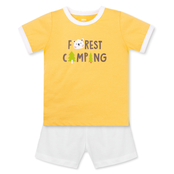 Bộ bé trai ngắn Animo Easy HN0925062 (1Y,Vàng-trắng, TT01)