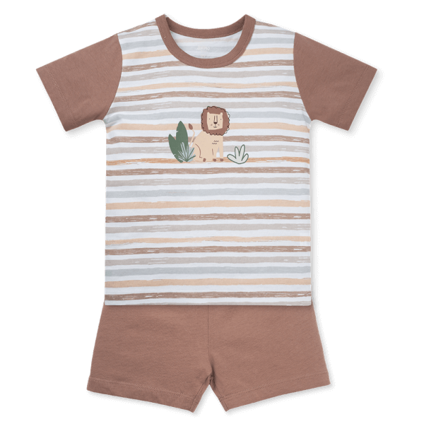 Bộ bé trai ngắn Animo Easy HN0925059 (1Y,Trắng-nâu, DD07)