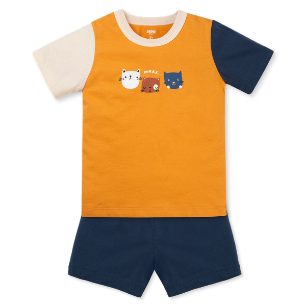 Bộ bé trai ngắn Animo Easy HN0925049 (1Y,Vàng-dương, TT01)