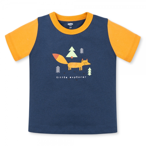 Bộ bé trai ngắn Animo Easy HN0925048 (1-4Y,Dương-vàng, DD01)