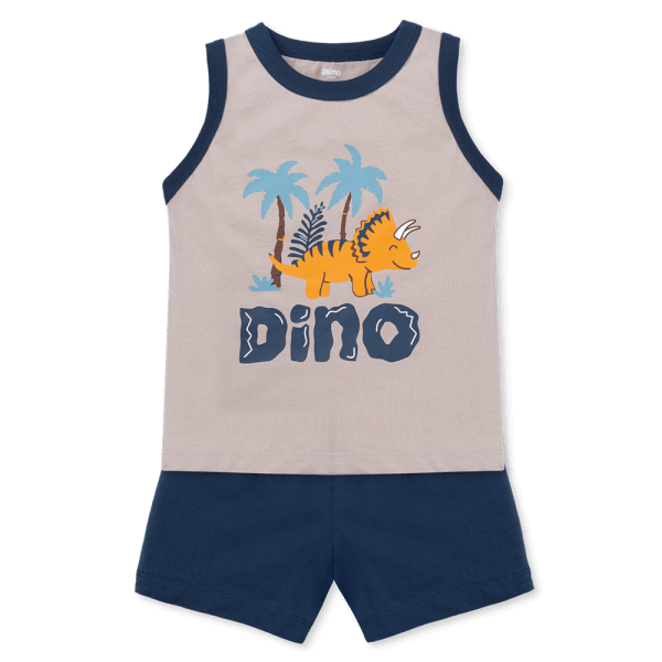 Bộ sát nách bé trai Animo Easy HN0925047 (1Y,Xám-dương, DD02)